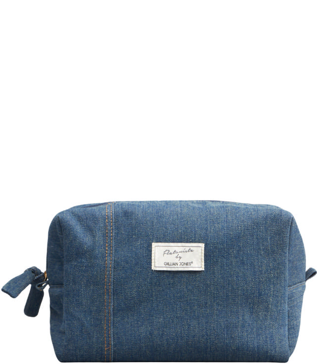 Gillian Jones Rummelig Toilettaske - Blå Denim