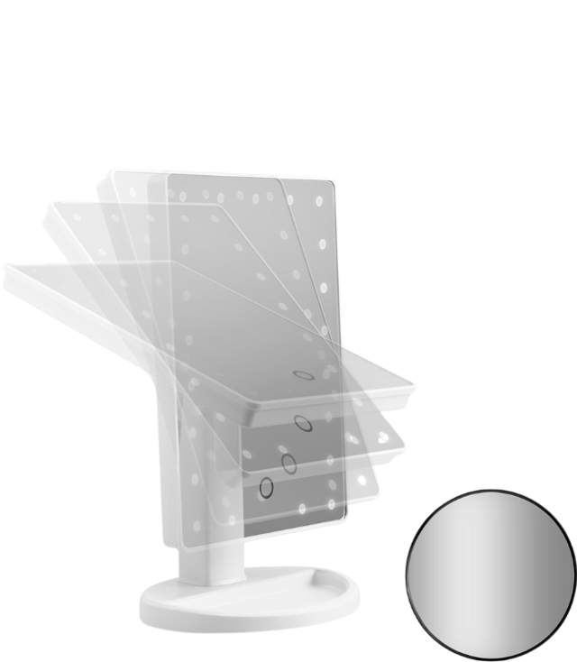 Gillian Jones Spejl Hollywood med sugekop, hvid