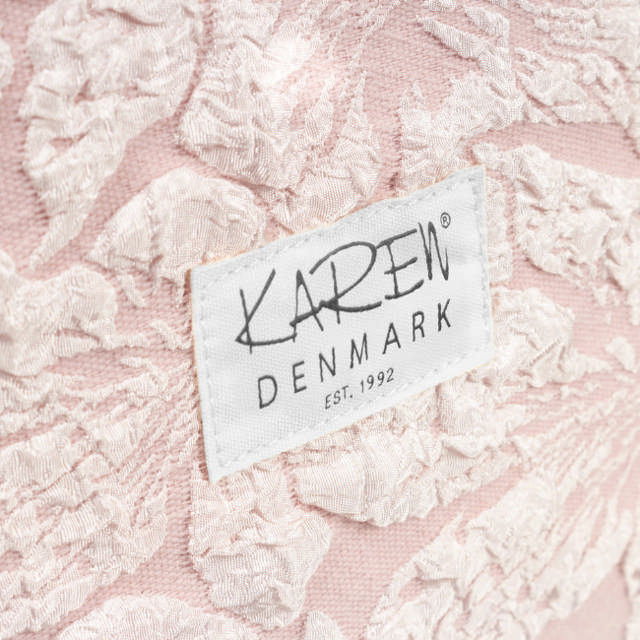 Karen stor toilettaske med hank i rosa brokade
