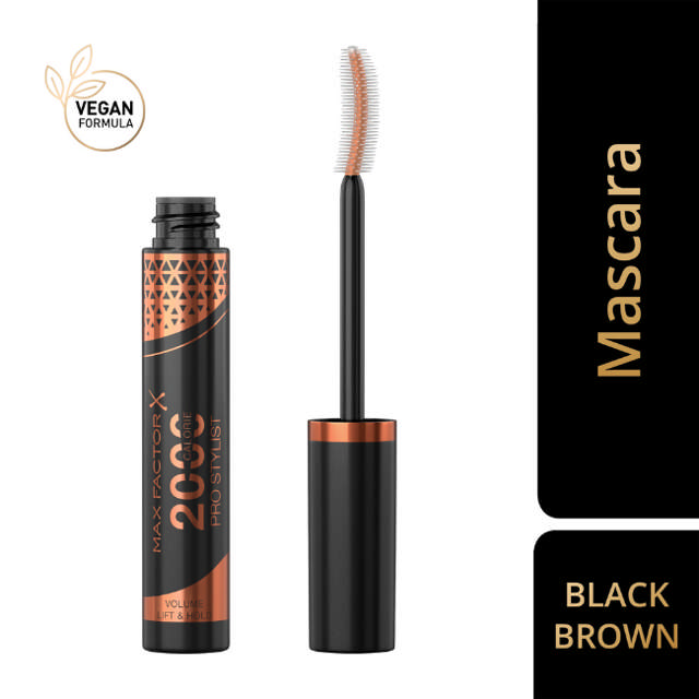 Max Factor 2000 Calorie Pro Stylist Mascara Black/Brown, 9 ml.